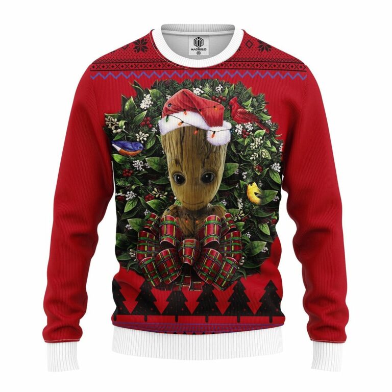 Groot Guardians Of The Galaxy Noel Mc Ugly Christmas Sweatshirt