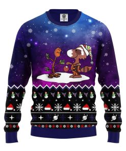 guardian of galaxy x snoopy ugly christmas sweater 1 tndBO