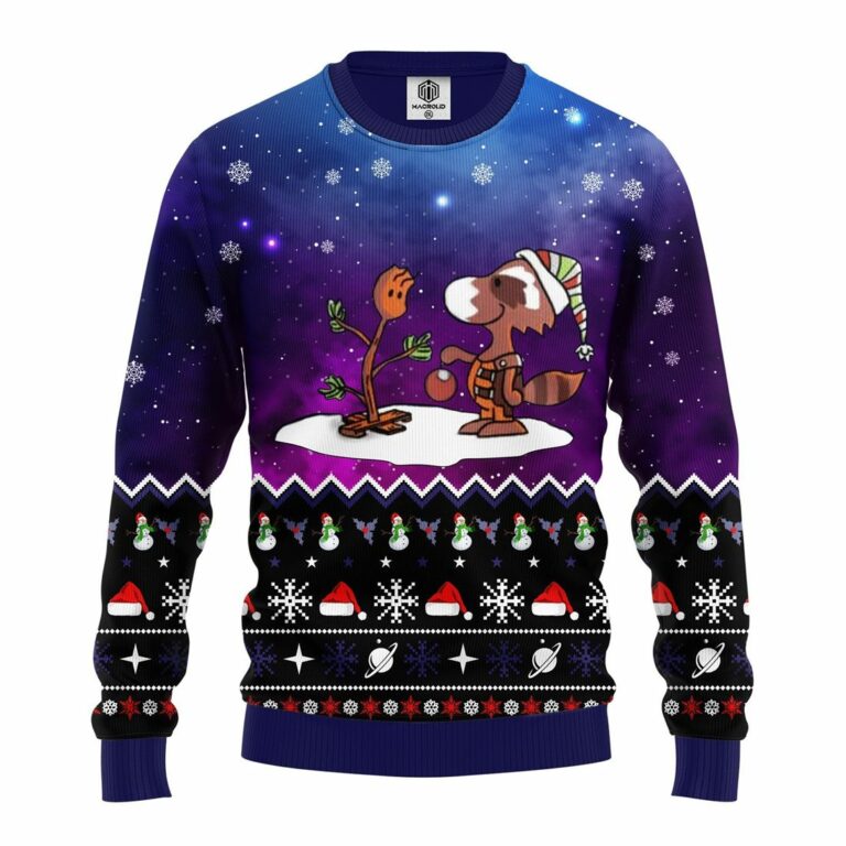 Guardian Of Galaxy X Snoopy Ugly Christmas Sweater