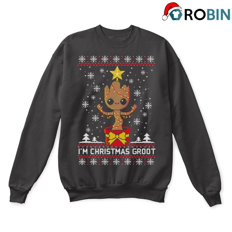 Guardians Of The Galaxy Im Christmas Groot Ugly Sweatshirt