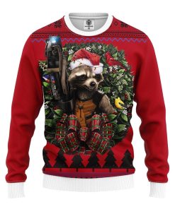 Guardians Of The Galaxy Rocket Racoon Noel Mc Ugly Christmas Sweatshirt