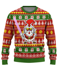 Gundam Anime Ugly Christmas Sweater Custom Santa Xmas Gift Gundam Anime Ugly Christmas Sweater Custom Santa Xmas Gift