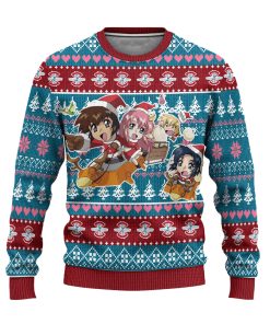 gundam team anime ugly christmas sweater custom chibi xmas gift 1 joeyn6