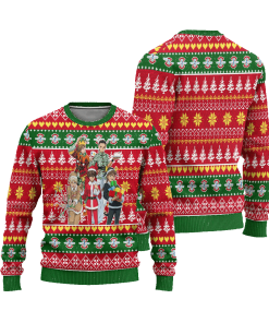 gundam team anime ugly christmas sweater custom xmas gift 3 kPD3C