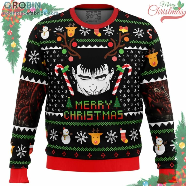 Guts Santa Claus Berzerk Ugly Christmas Sweater