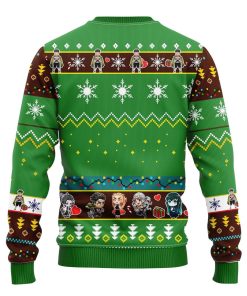 gyomei himejima demon slayer anime ugly christmas sweater green 2 wjnnw
