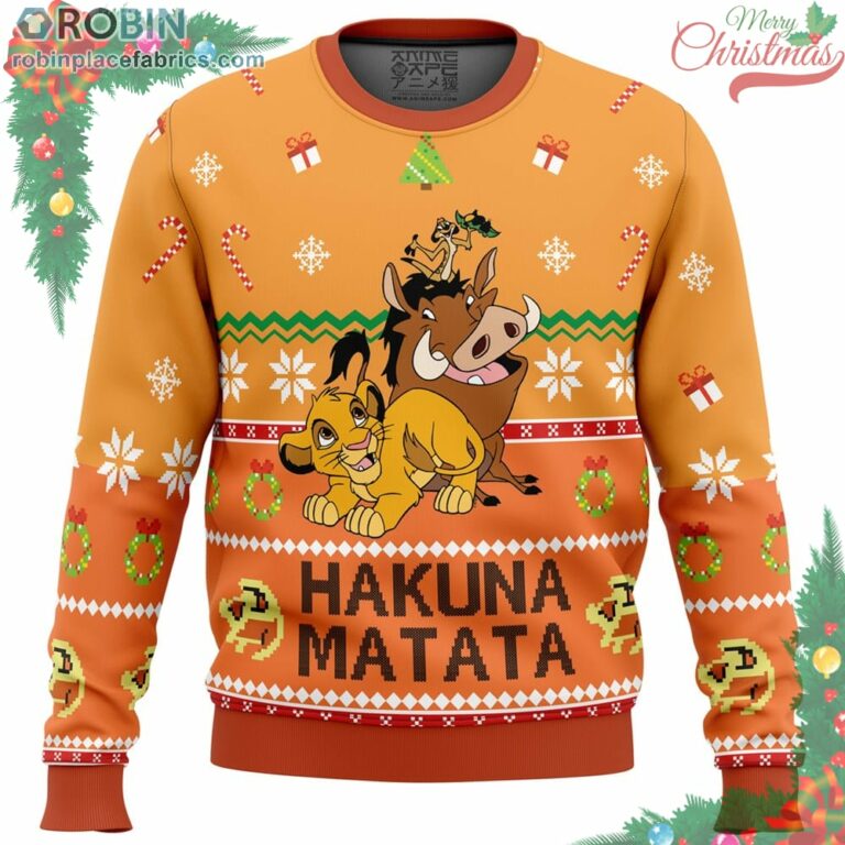 Hakuna Matata Ugly Christmas Sweater
