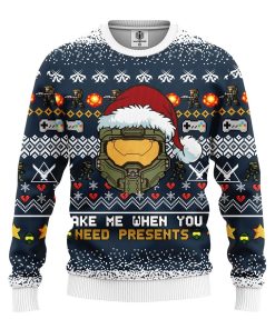 halo 3d ugly christmas sweatshirt 1 l2oLd