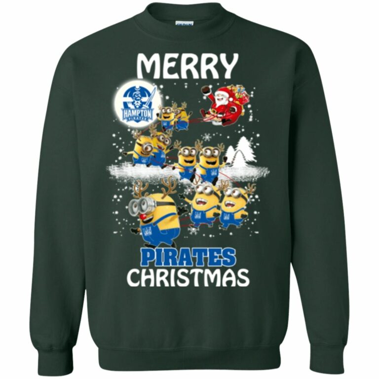 Hampton Pirates Minion Ugly Christmas Sweatshirt