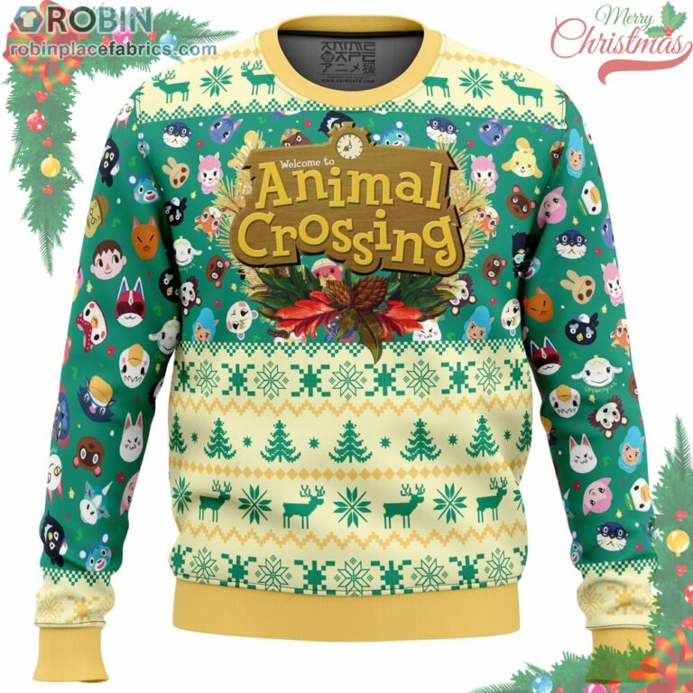 Happy Animal Villagers Animal Crossing Ugly Christmas Sweater