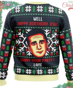 Happy Birthday Jesus Funny The Office Ugly Christmas Sweater