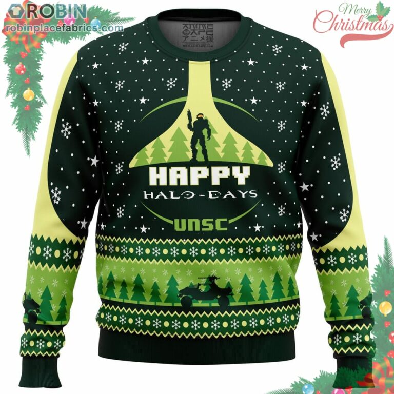 Happy Halo-Days Halo Ugly Christmas Sweater