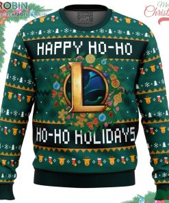 happy ho ho ho holidays league of legends ugly christmas sweater 141 homk4
