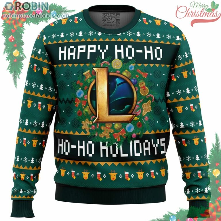 Happy Ho-Ho-Ho Holidays League Of Legends Ugly Christmas Sweater