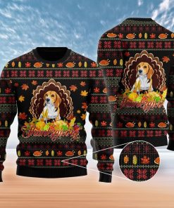 happy thanksgiving funny beagle dog christmas ugly sweatshirt sweater 1 zwmzyk