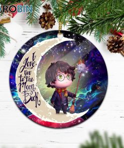 Harry Potter Chibi Love You To The Moon Galaxy Christmas Ornament Harry Potter Chibi Love You To The Moon Galaxy Christmas Ornament