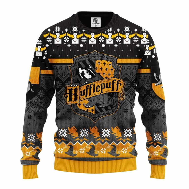 Harry Potter Hufflepuff Ugly Christmas Sweater