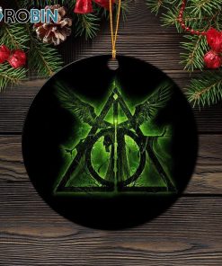Harry Potter Symbol Moonlight Christmas Ornament Harry Potter Symbol Moonlight Christmas Ornament
