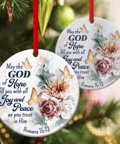 Have Faith In God Beautiful Christian Circle Ornament Have Faith In God Beautiful Christian Circle Ornament