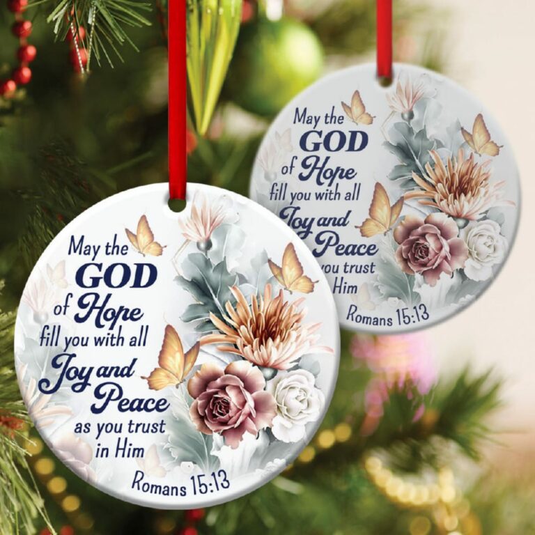 Have Faith In God Beautiful Christian Circle Ornament