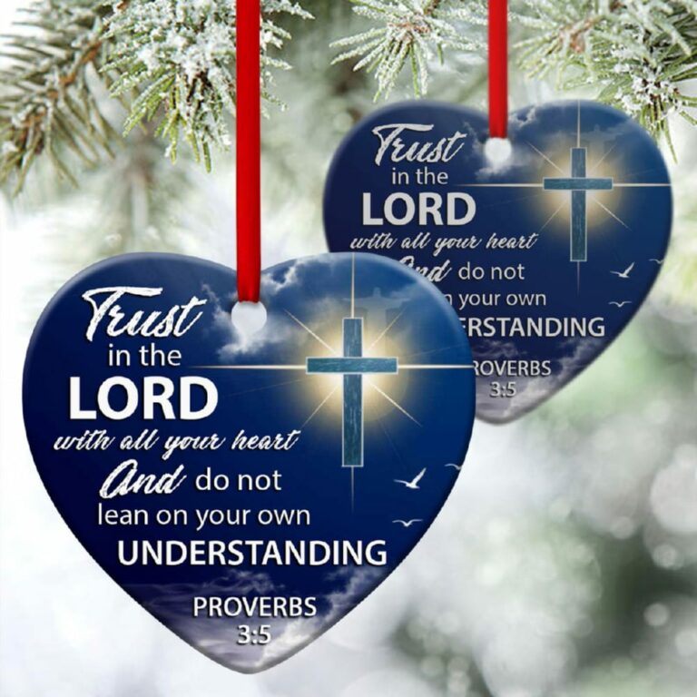 Have Faith in God Beautiful Christian Heart Ornament