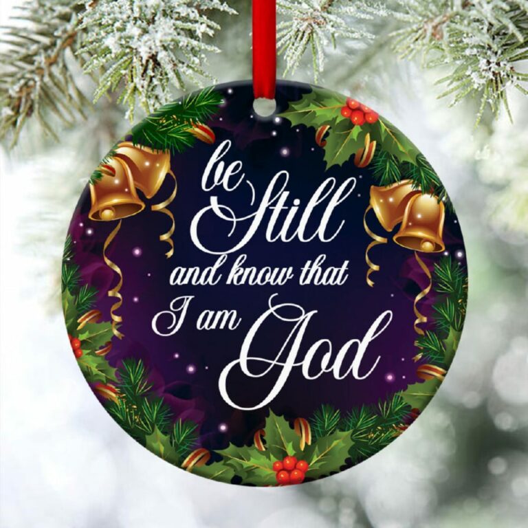 Have Faith In God Christmas Circle Ornament