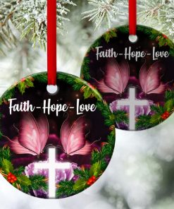 have faith in god special mistletoe circle ornament 1 PKe1s