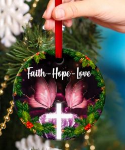 Have Faith In God Special Mistletoe Circle Ornament Have Faith In God Special Mistletoe Circle Ornament