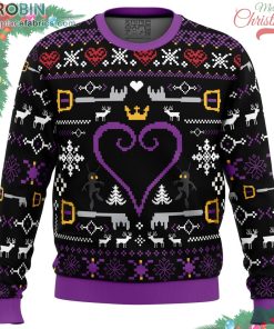 hearts kingdom hearts ugly christmas sweater 137 X8aN8