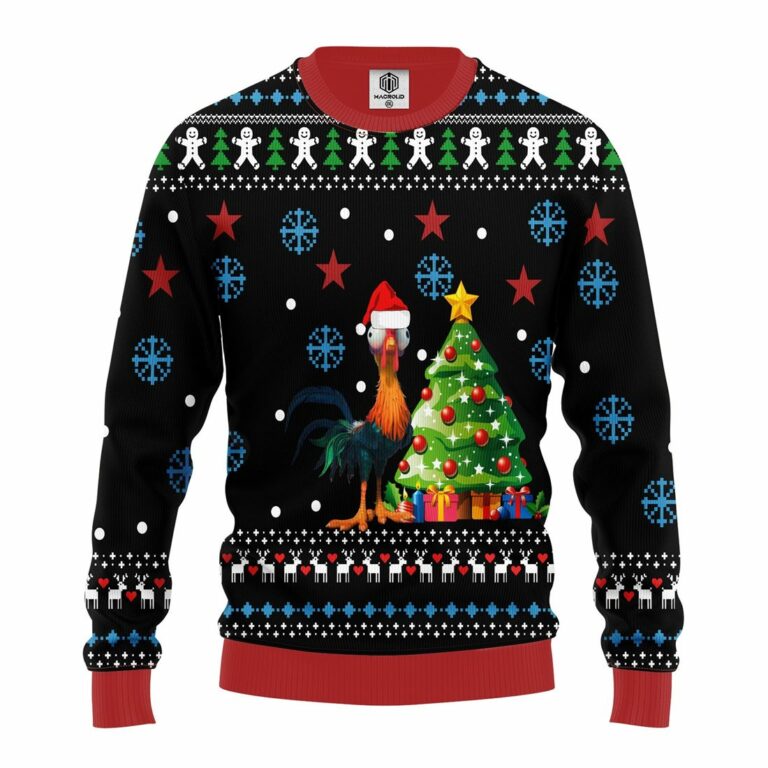 Hei Hei Chicken Ugly Christmas Sweatshirt