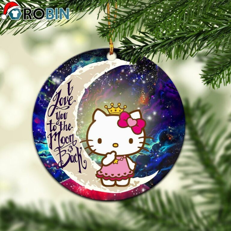 Hello Kitty Love You To The Moon Galaxy Ornament – Christmas Decorations
