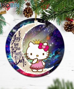 Hello Kitty Love You To The Moon Galaxy Ornament – Christmas Decorations Hello Kitty Love You To The Moon Galaxy Ornament – Christmas Decorations