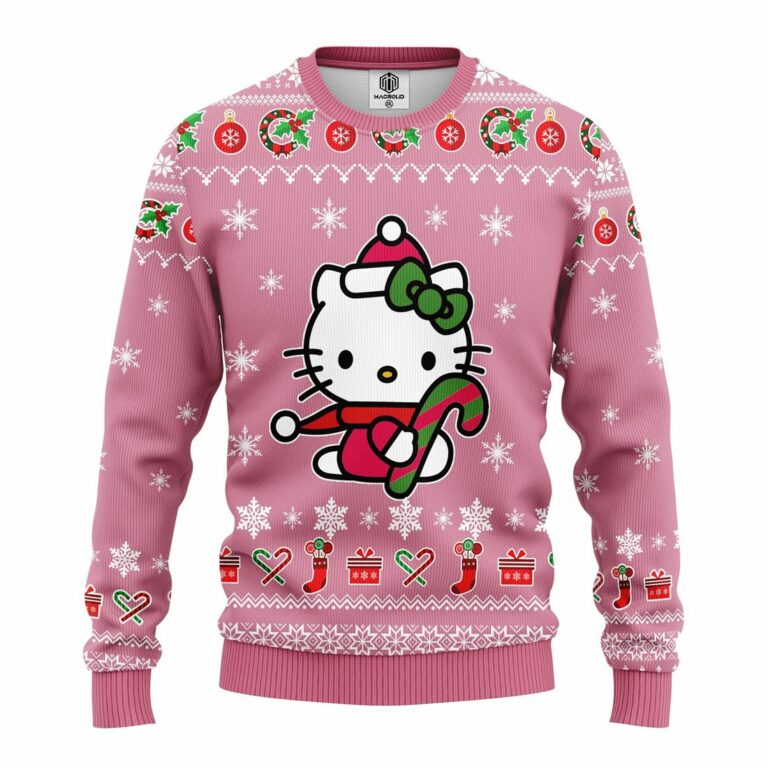 Hello Kitty Pink Ugly Christmas Sweater