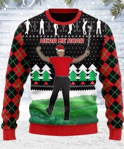 Here Him Roar 3D Christmas Ugly Sweatshirt, Sweater