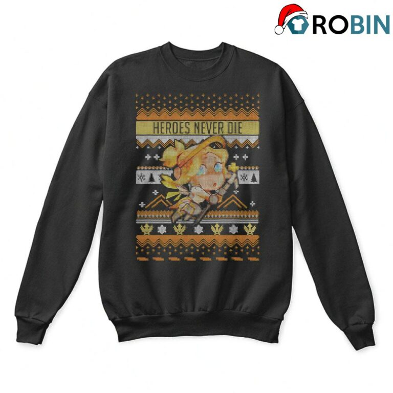 Heroes Never Die Chibi Mercy Christmas Ugly Sweatshirts