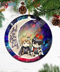 Hinata And Tobio Haikyuu Love You To The Moon Galaxy Ornament – Christmas Decorations Hinata And Tobio Haikyuu Love You To The Moon Galaxy Ornament – Christmas Decorations