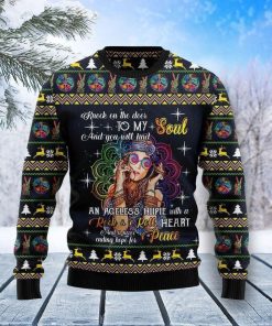 Hippie Girl Christmas Ugly Sweatshirt, Sweater