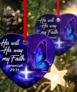 his will s way and my faith special butterfly heart ornament 1 YDAsL