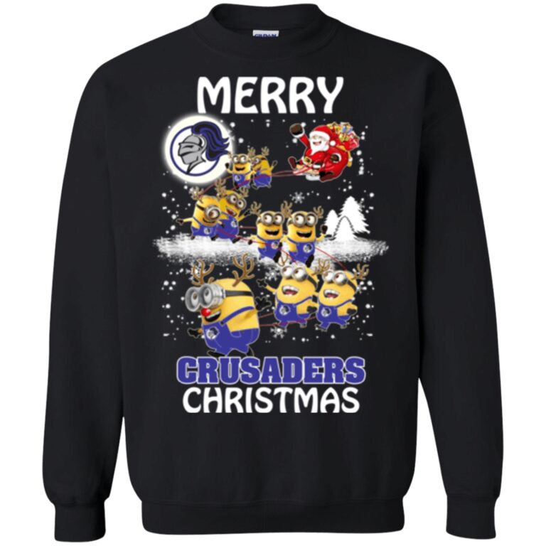 Holy Cross Crusaders Minion Ugly Christmas Sweater