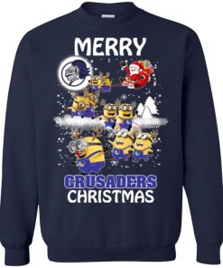 holy cross crusaders minion ugly christmas sweater 4 NkMIr