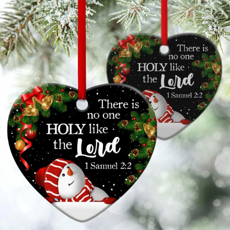 Holy Like The Lord Unique Christmas Heart Ornament