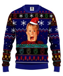 home alone ugly christmas sweatshirt blue 1 7dTpq