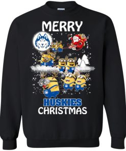 houston baptist huskies minion ugly christmas sweater 4 HgJDE