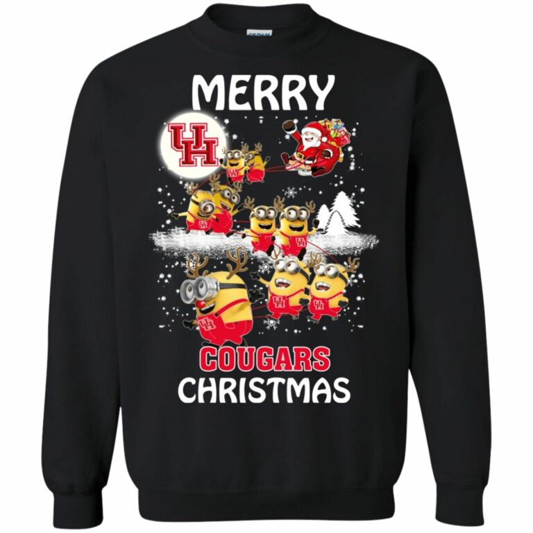 Houston Cougars Minion Ugly Christmas Sweater