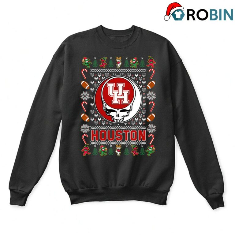 Houston Cougars X Grateful Dead Ugly Christmas Sweatshirt