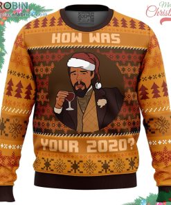 how was your 2020 django unchained ugly christmas sweater 129 Czww4