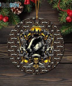 Hufflepuff Harry Potter Circle Ornament – Christmas Decorations Hufflepuff Harry Potter Circle Ornament – Christmas Decorations
