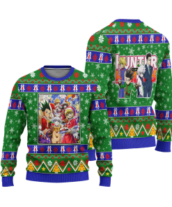 Hunter x Hunter Anime Ugly Christmas Sweatshirt Characters Xmas Gift