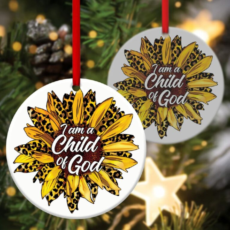 I Am A Child Of God Christian Circle Ornament