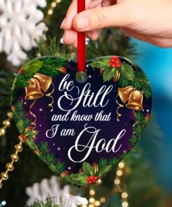 I Am God Unique Heart Ornament